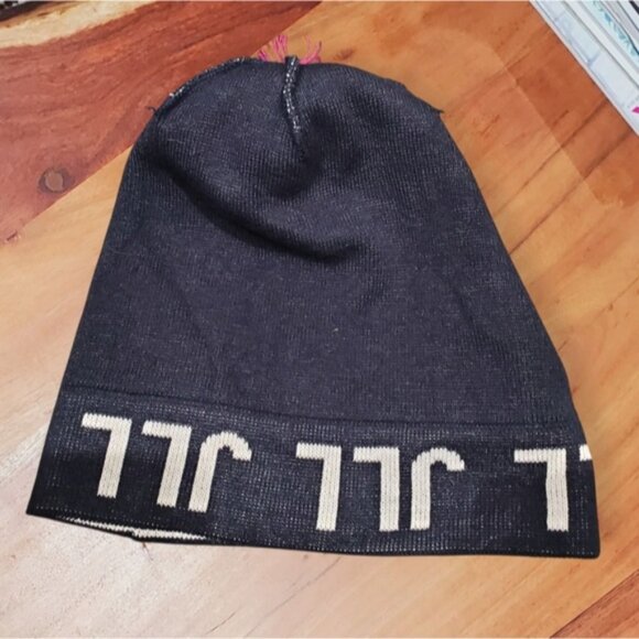 Vintage BULA Ski Resort Navy/White/Red Knit Mountain Beanie Pom Pom Hat - Picture 5 of 9